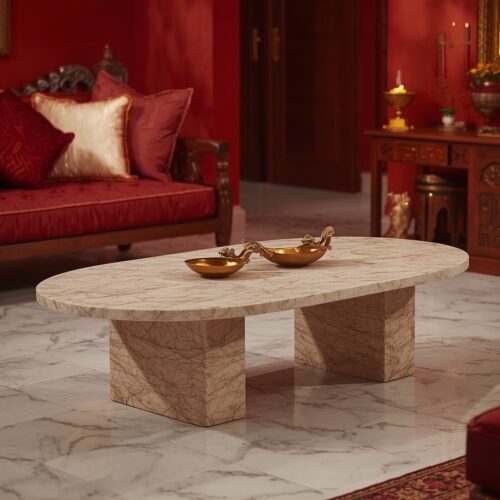 1 Regal Marble Oval Coffee Table