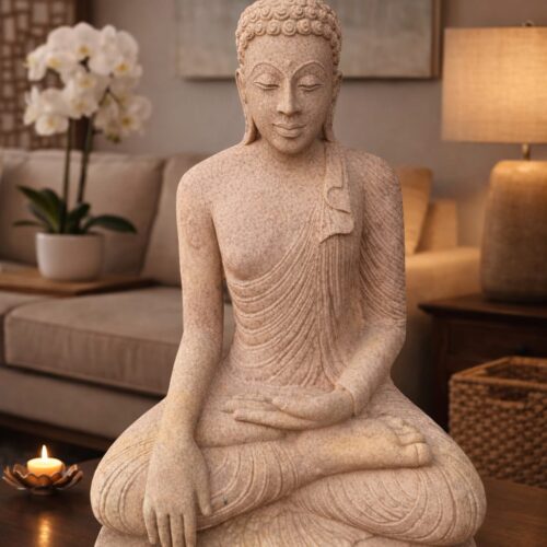 WhatsApp Image 2025-12-22 at 12.14.28 PM (1) Bhumisparsha Buddha Stone Statue for Peaceful Home & Garden Decor