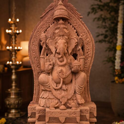 WhatsApp Image 2025-12-24 at 10.20.23 AM (1) Lord Ganesha Stone Sculpture for Temple & Garden Decor