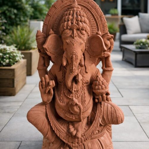 WhatsApp Image 2025-12-24 at 10.21.23 AM (1) Sandstone Ganesha Idol for Home, Garden & Temple Decor