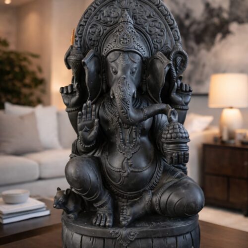 WhatsApp Image 2025-12-24 at 10.37.59 AM Black Stone Ganesha Idol for Home & Temple Decor