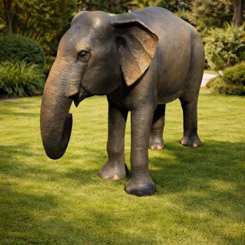 WhatsApp Image 2025-12-24 at 11.15.51 AM (1) Decorative Fibre Elephant Statue for Home & Garden Decor